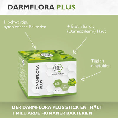 Darmflora Plus - Darmflora aufbauen mit Premium-Synbiotika - CODE VITAL