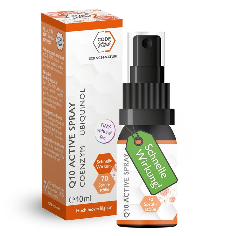 Q10 Active Spray + Coenzym-Ubiquinol - Für deine Zellen - CODE VITAL